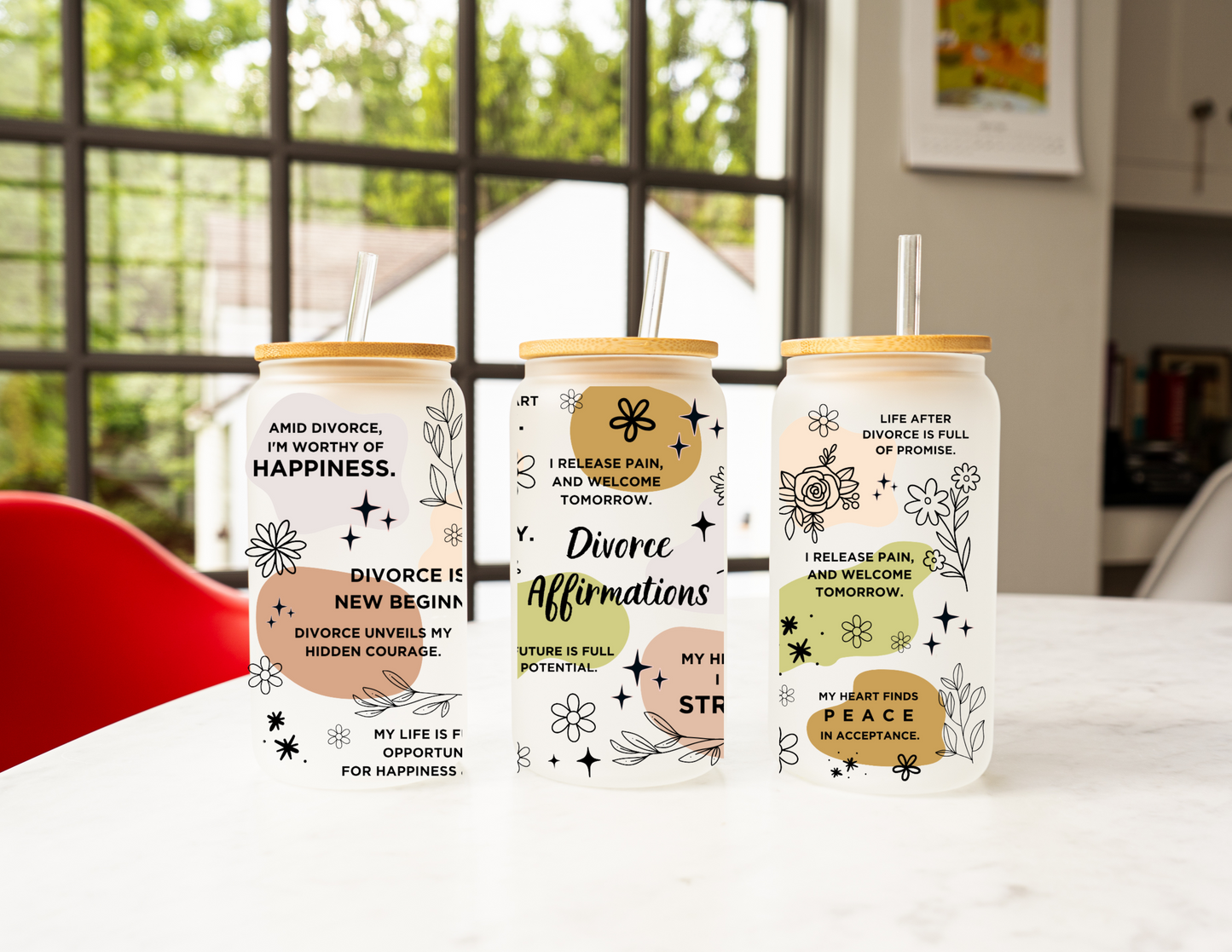 Divorse Affirmation Glass Cup