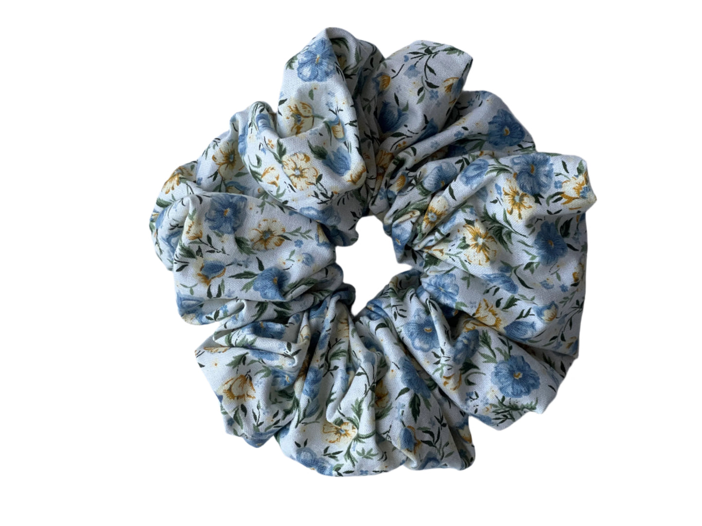 Blue Floral XL Scrunchies