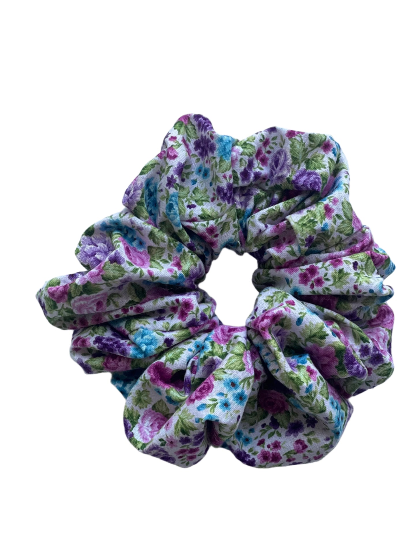 Purple Floral XL Scrunchies