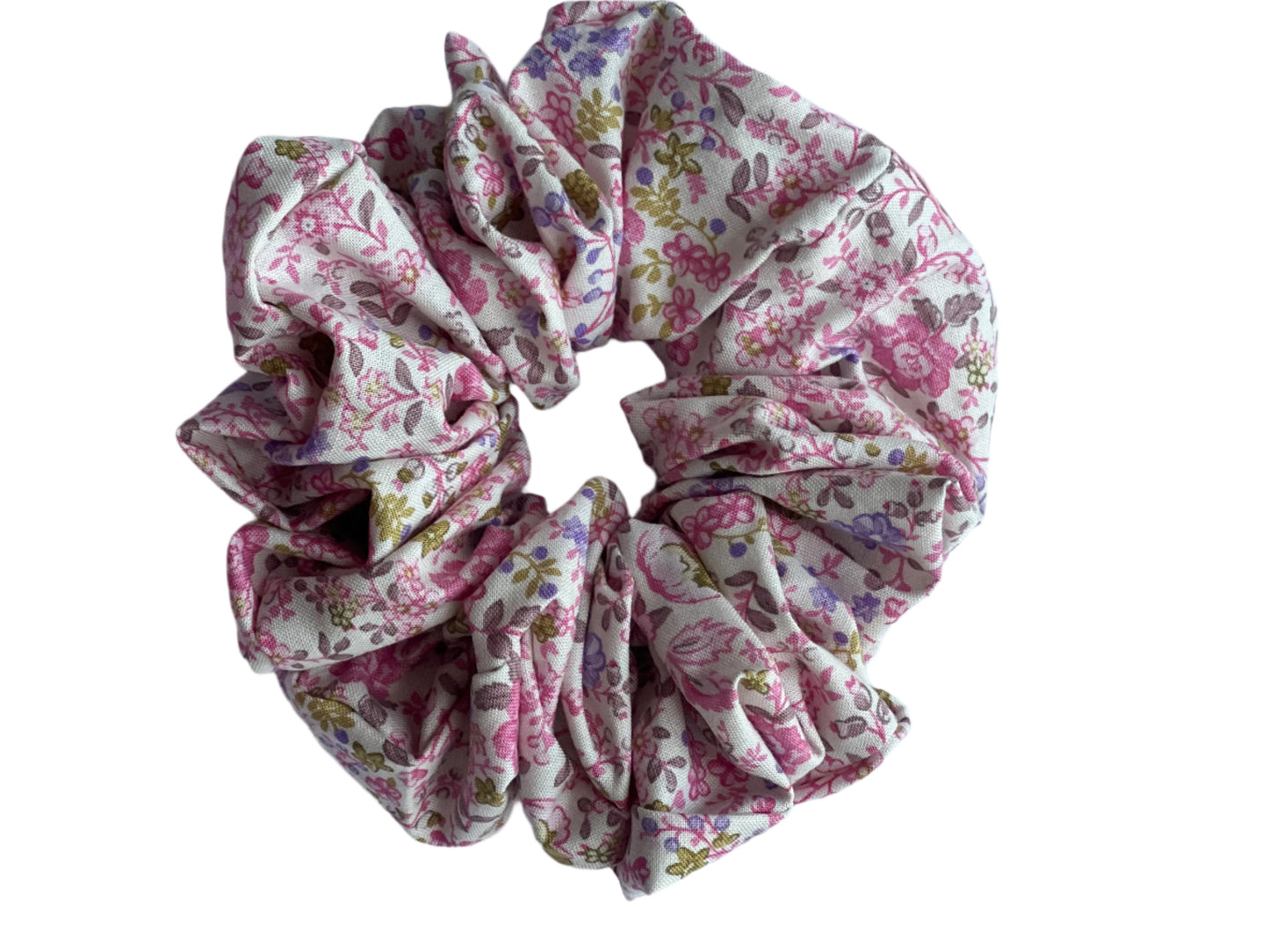 Pink Floral XL Scrunchies