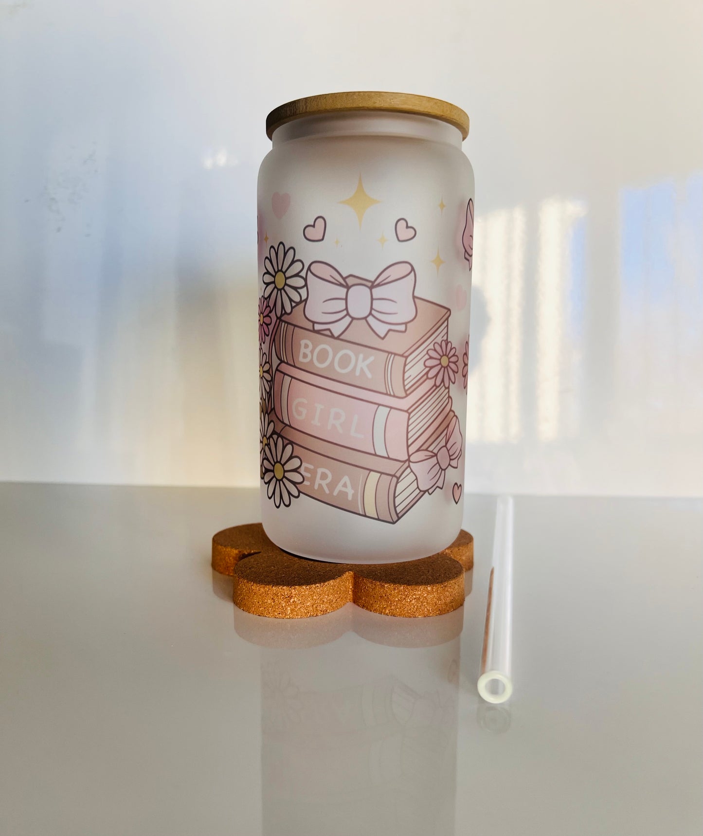 Book Girl Era Glass Tumbler