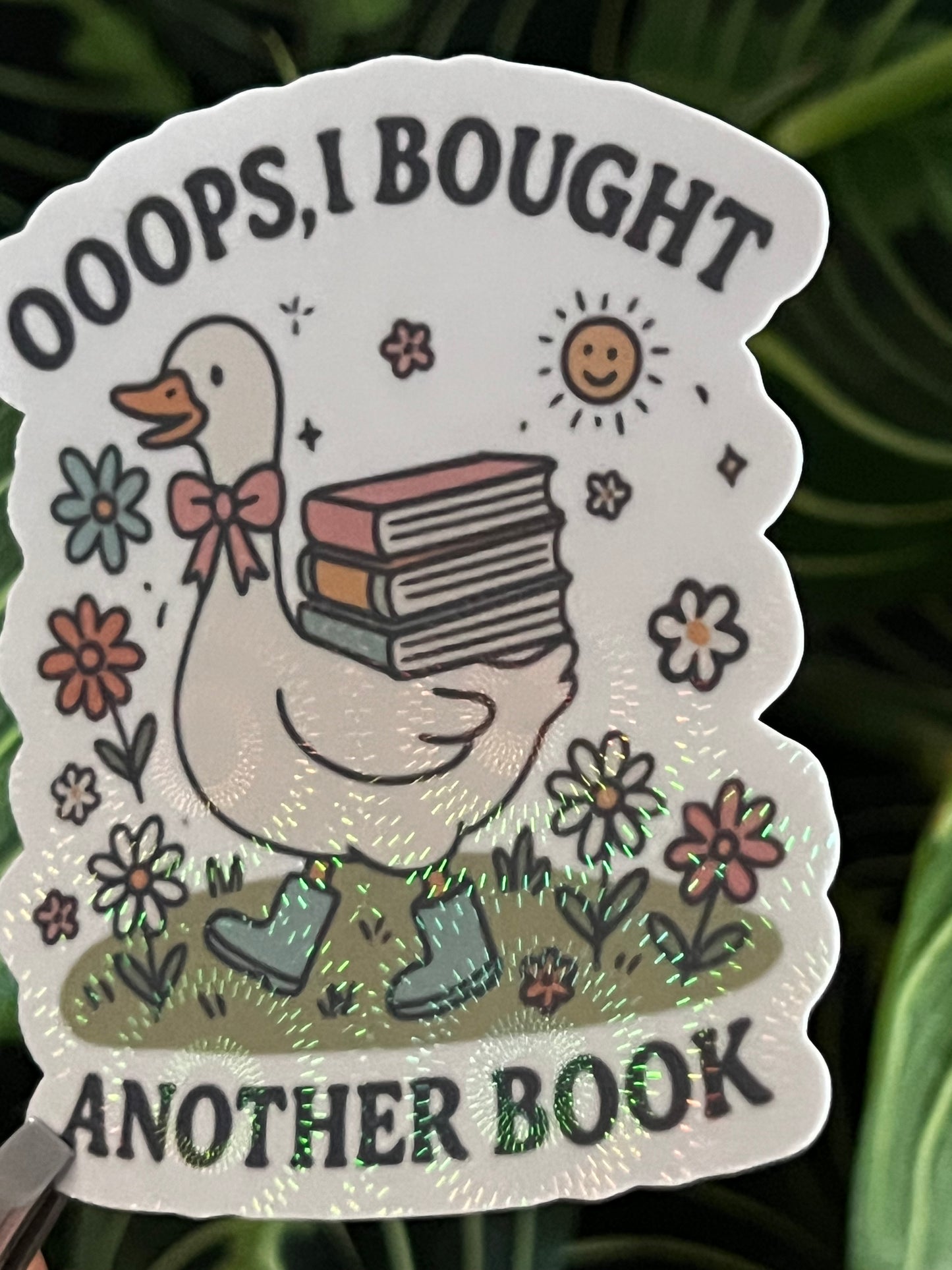 Ooop, I Bought Another Book Waterproof Sticker