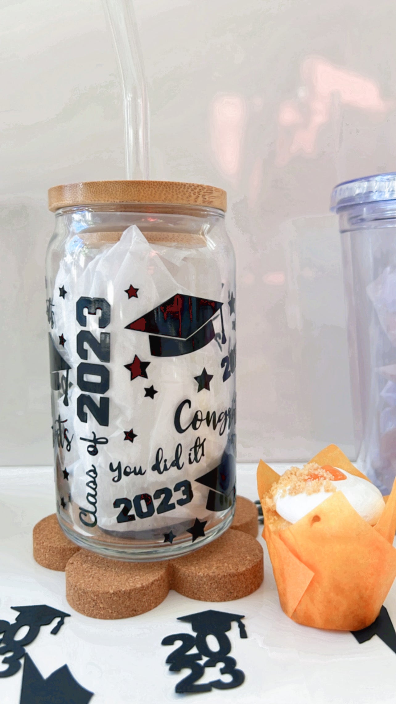 Class 2023 Coffee Mug, Graduation Beer Glass Can