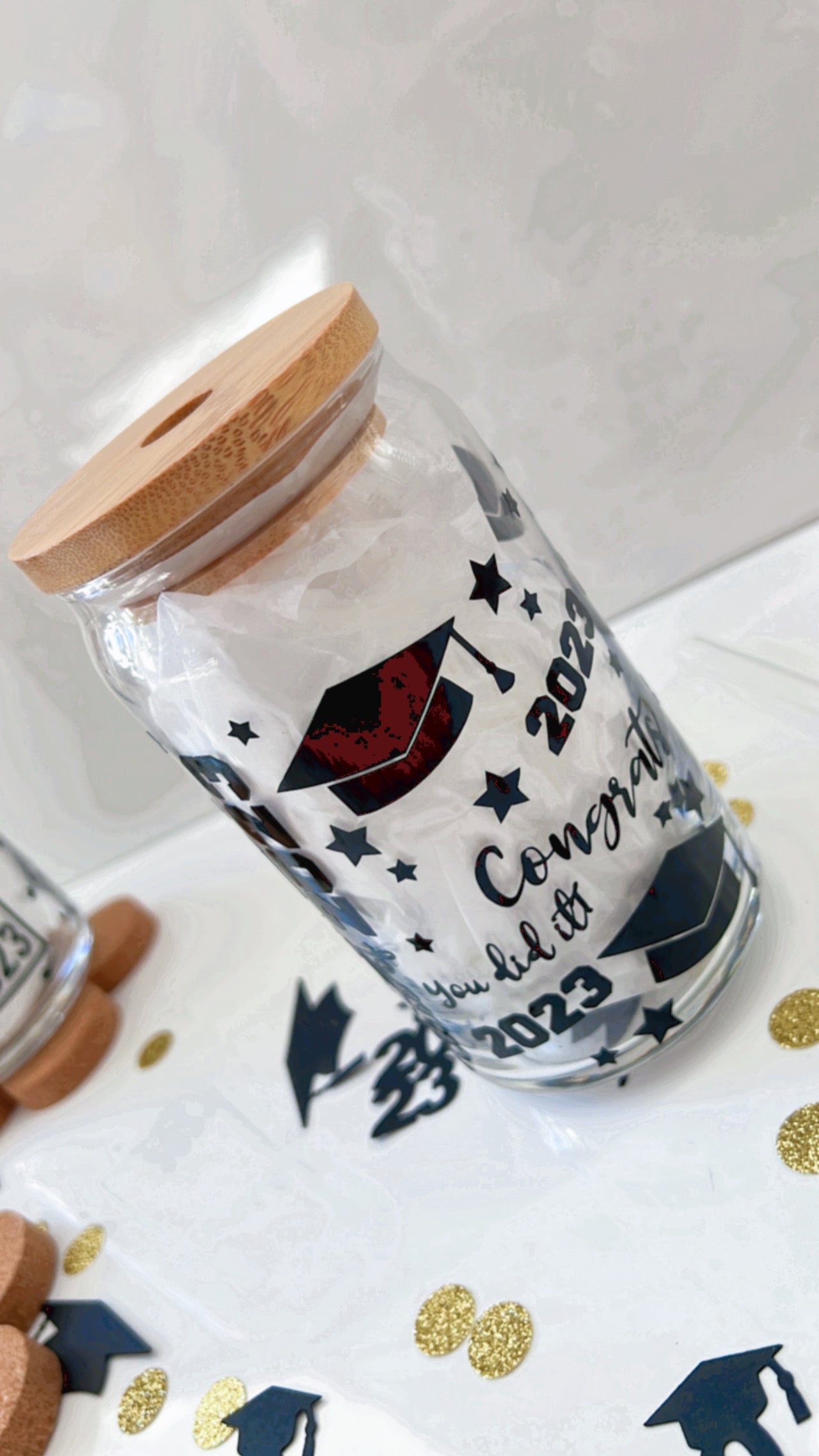 Class 2023 Coffee Mug, Graduation Beer Glass Can