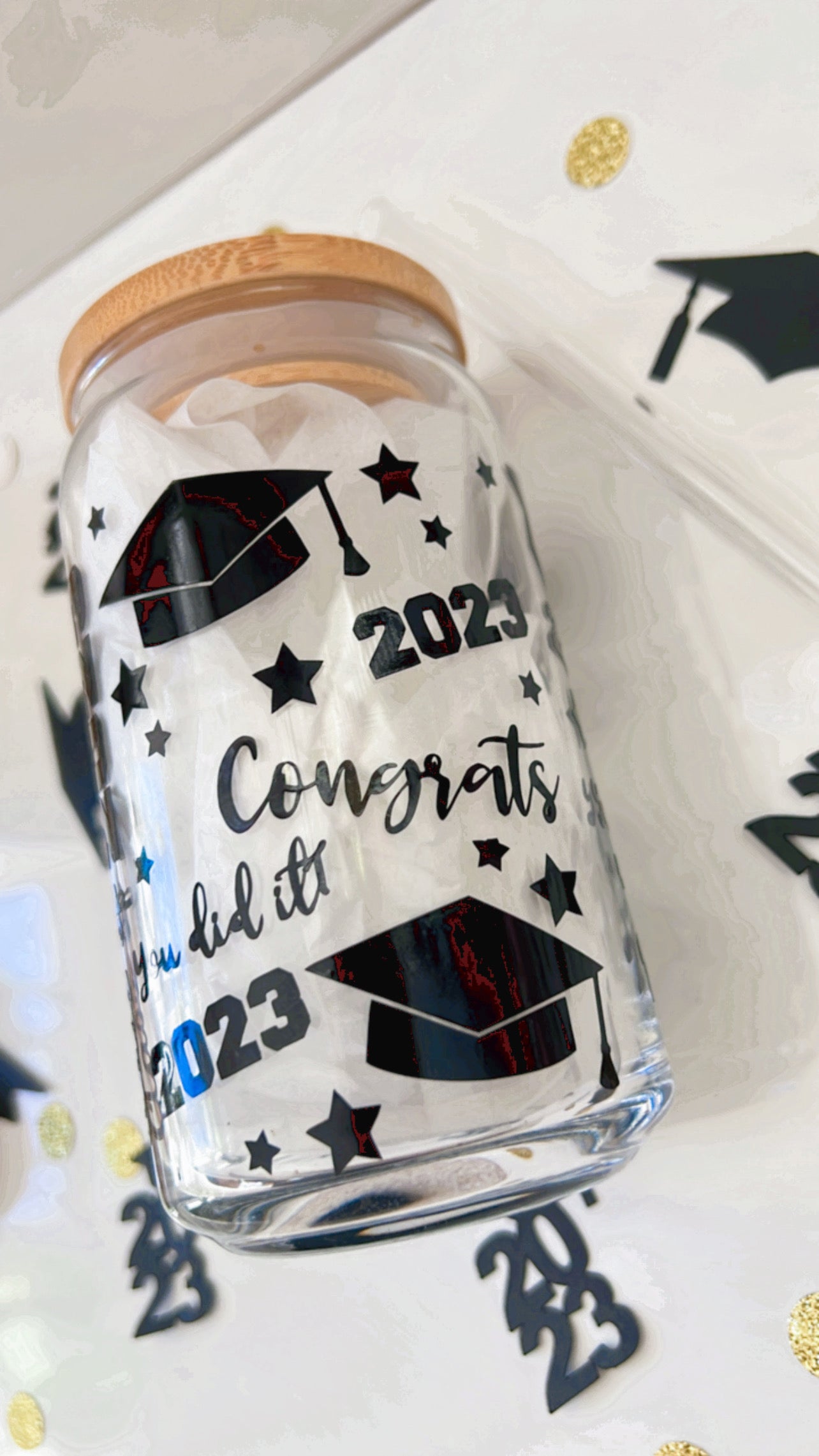Class 2023 Coffee Mug, Graduation Beer Glass Can