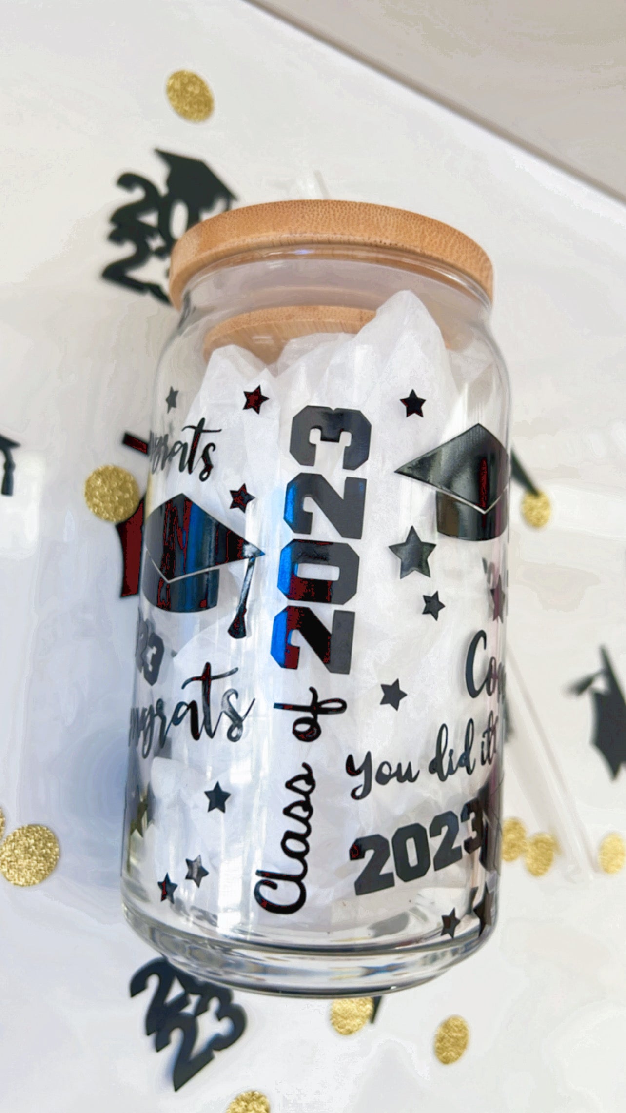 Class 2023 Coffee Mug, Graduation Beer Glass Can