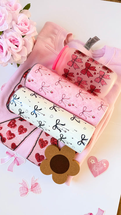 Bow 20oz Tumbler, Cute Pink Drink war