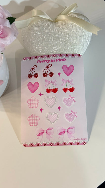 Pretty In Pink Sticker Sheet
