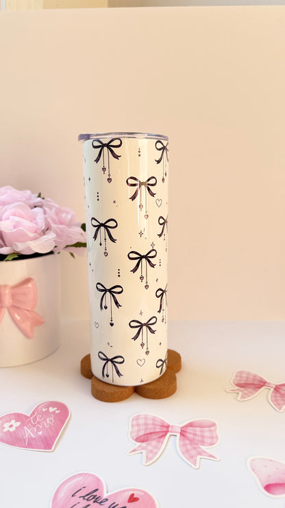 Bow 20oz Tumbler, Cute Pink Drink war