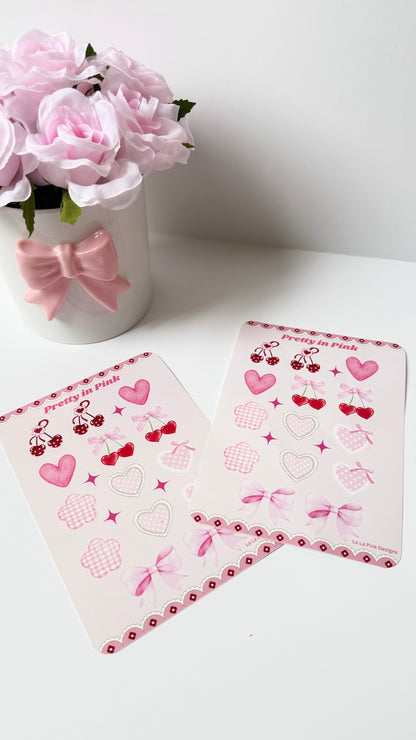 Pretty In Pink Sticker Sheet
