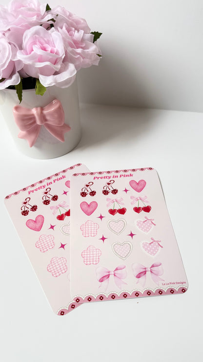 Pretty In Pink Sticker Sheet