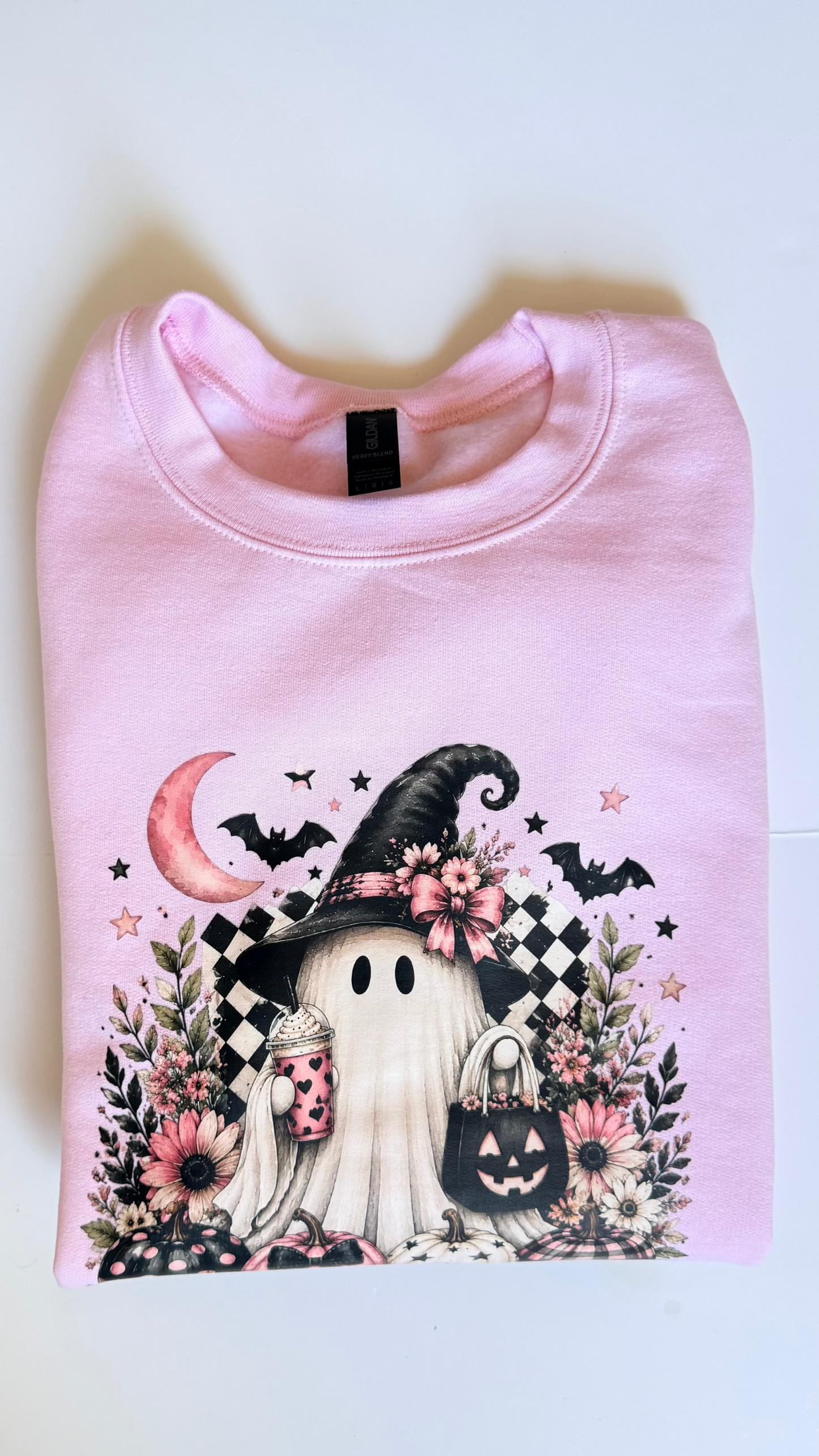 Pretty in Pink & Spooky Sweatshirt