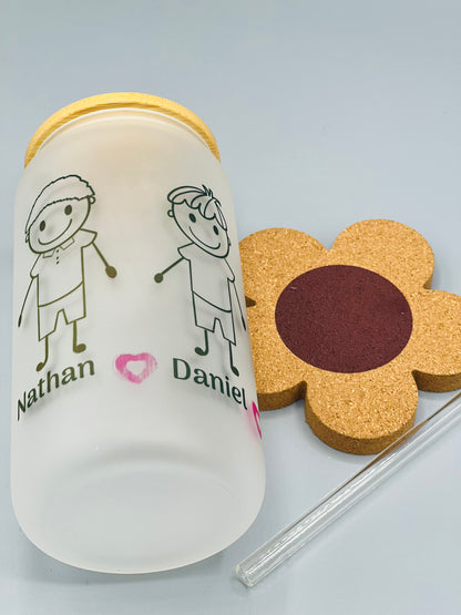 Personalized Stick Figure Family
