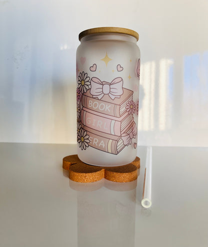 Book Girl Era Glass Tumbler