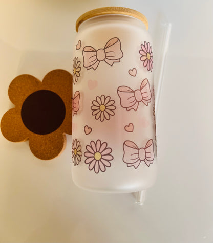 Book Girl Era Glass Tumbler