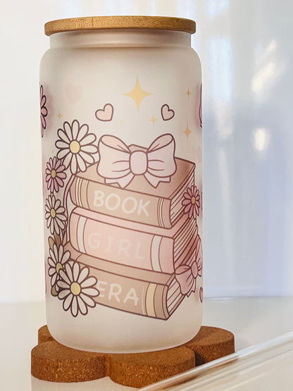 Book Girl Era Glass Tumbler