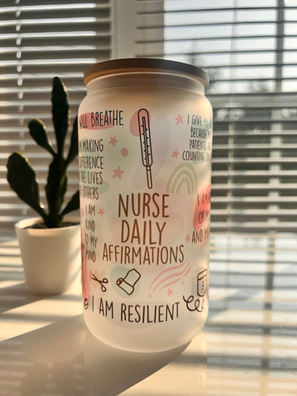 Nurse Daily Affirmations Mug, Positivity Coffee Mug