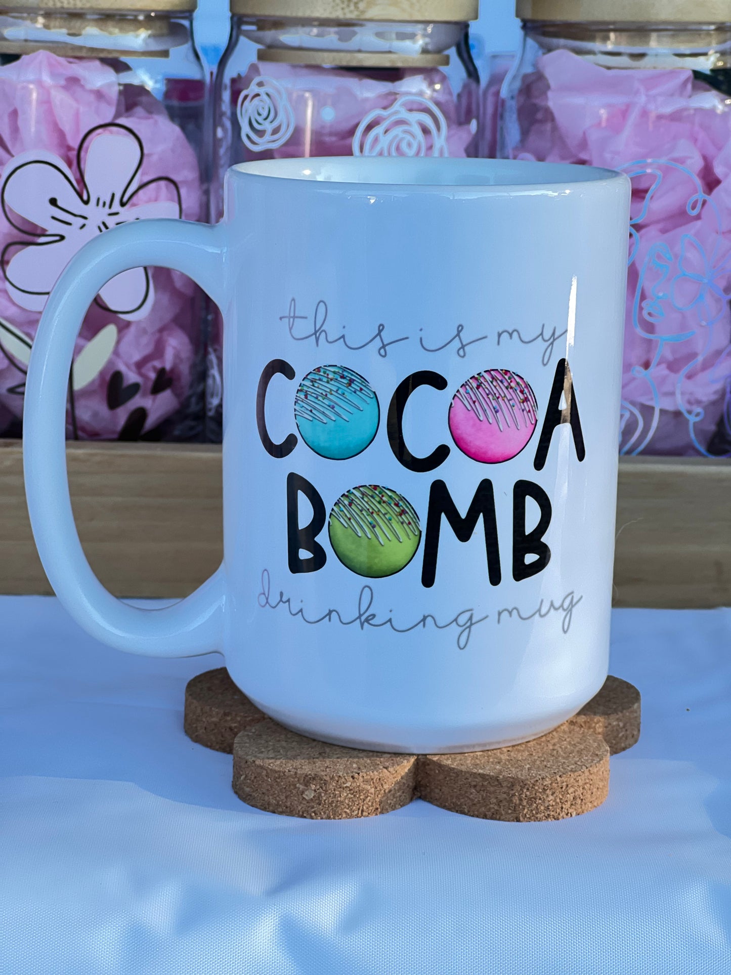 This is my Cocoa Bomb drinking mug, Coffee Mug.