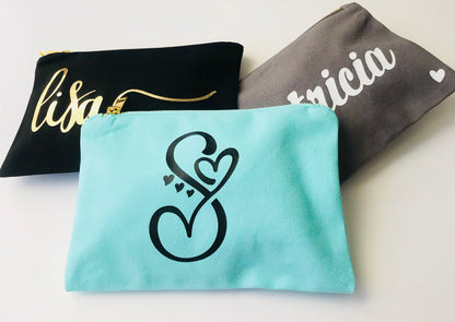 Personalized Monogram Makeup Bag