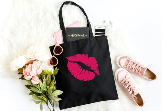 Red Lips Tote Bag