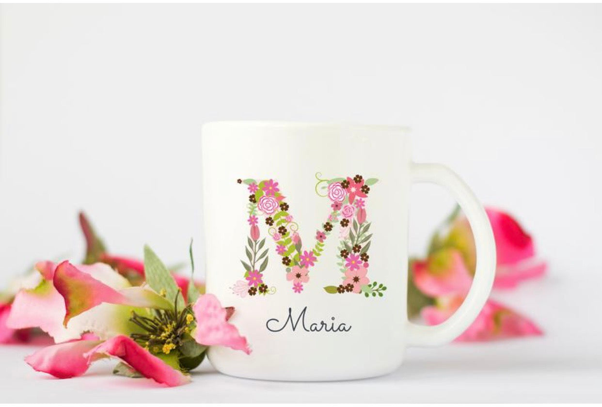 Personalized Coffee Mug, Personalized Name Coffee Cup, Initial Mug, Alphabet Mug