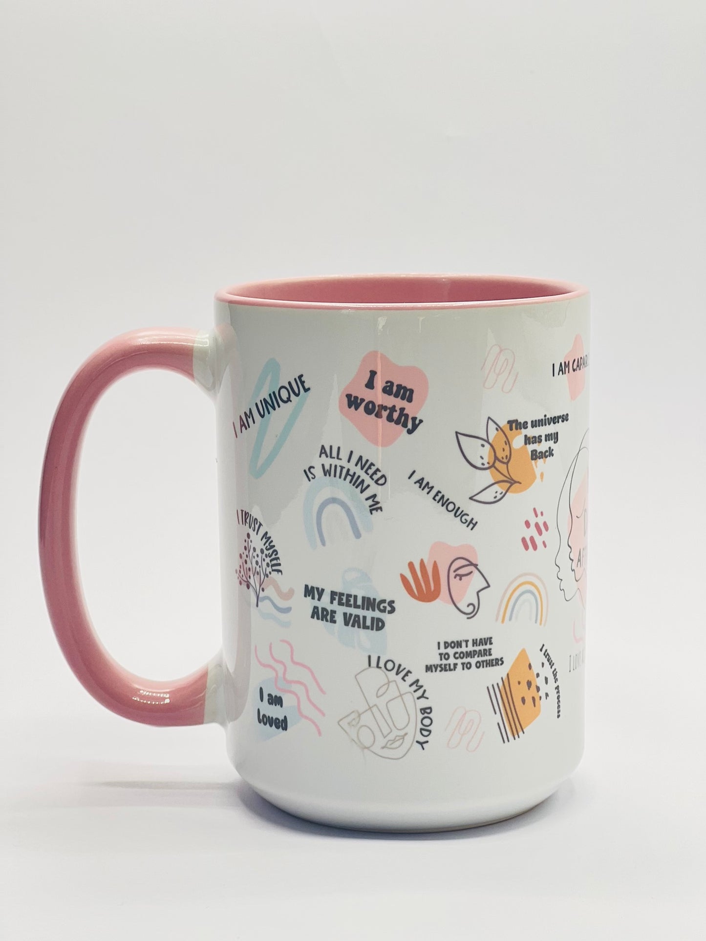 My Affirmations Mug, Positivity Coffee Mug, Mental Health Mug.