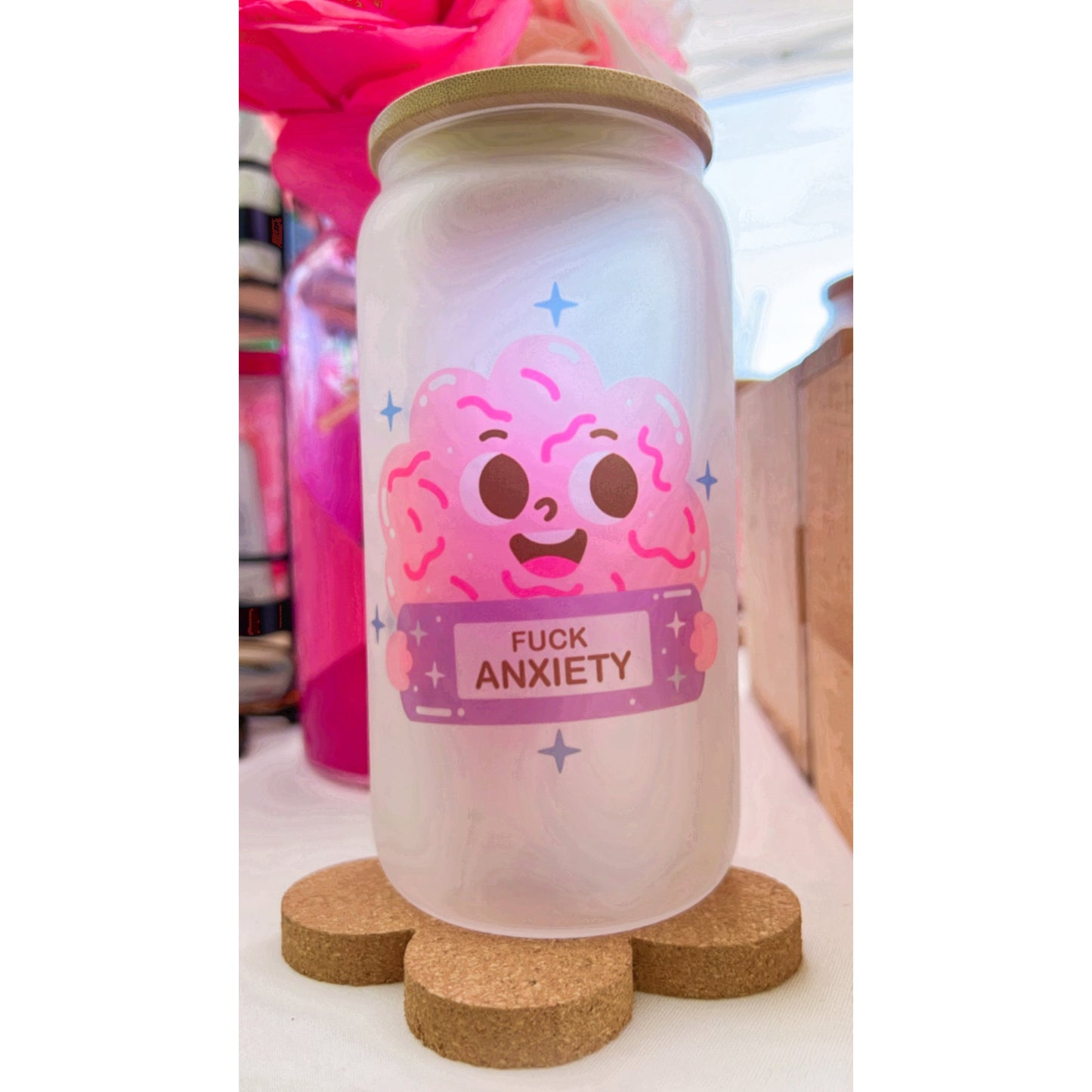 Fuck Anxiety Mug, Therapy Coffee Mug, Affirmation Coffee Mug.
